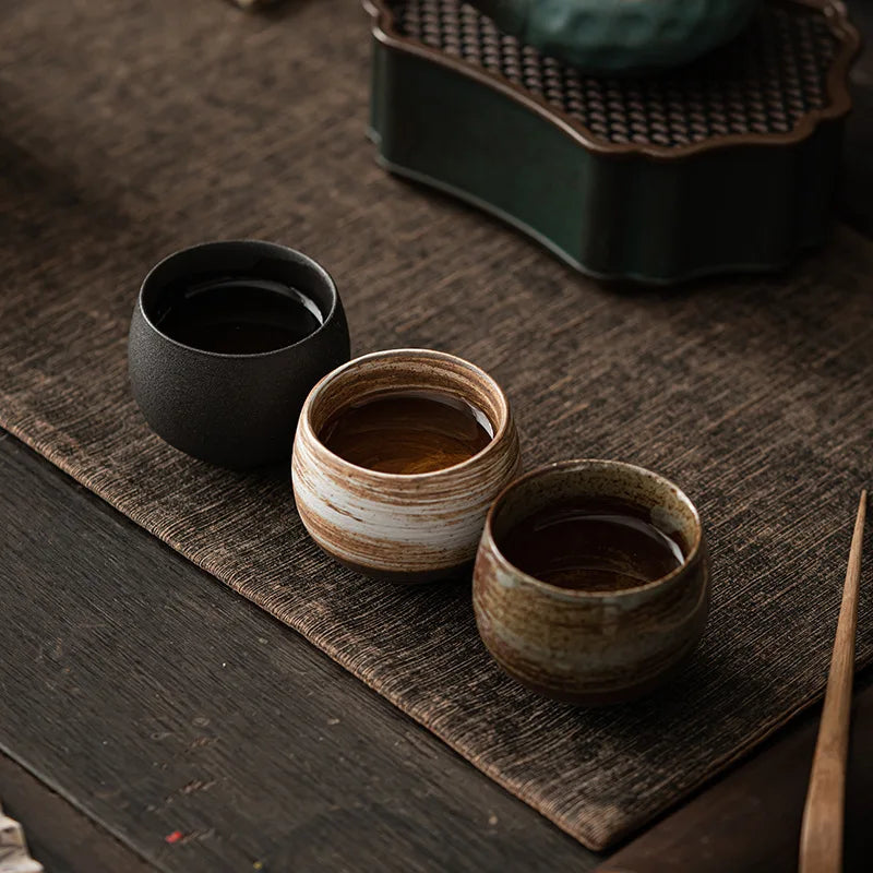 Japanese Handmade Stoneware Tea Cup - Kung Fu Tea Set