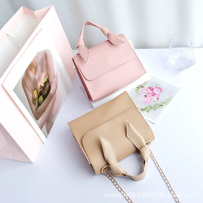 Fashion Small Crossbody Bag - Women's Mini Leather Chain Shoulder Phone Bag