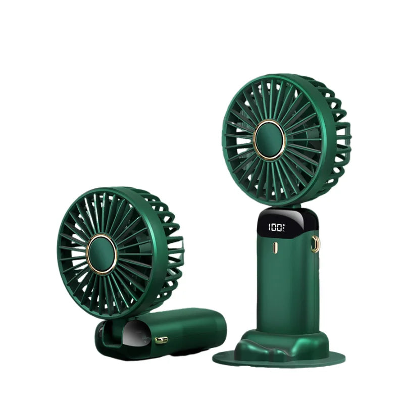 USB Neck Fan - 5 Speed Portable Hanging Fan with Digital Display