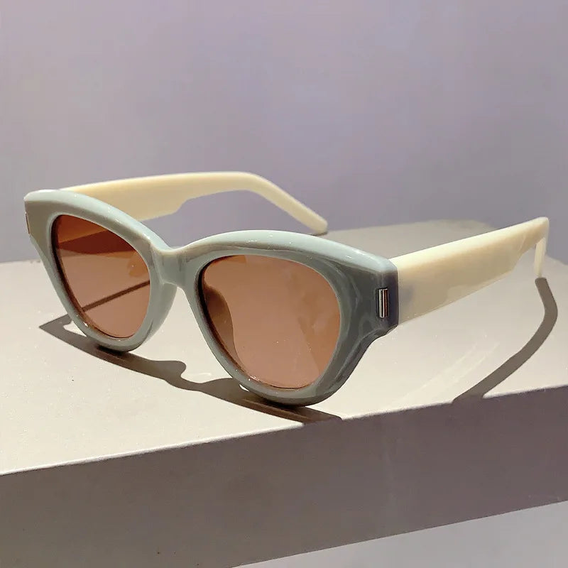 Fashion Vintage Cat Eye Sunglasses Women For Female Sun Glasses Punk Shades Luxury Brand Designer Elegant Lady Eyeglasses UV400