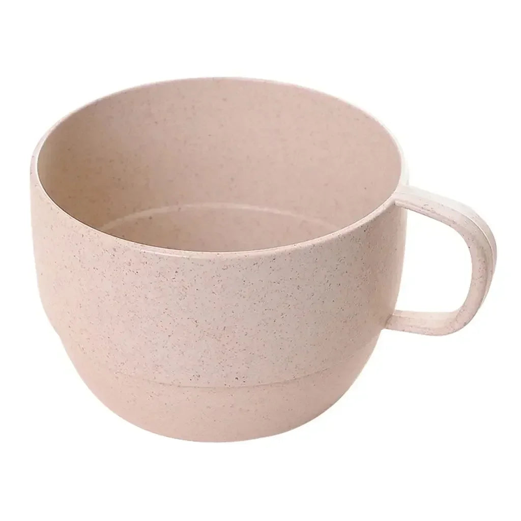 Eco-Friendly Wheat Straw Coffee Mug - European Style