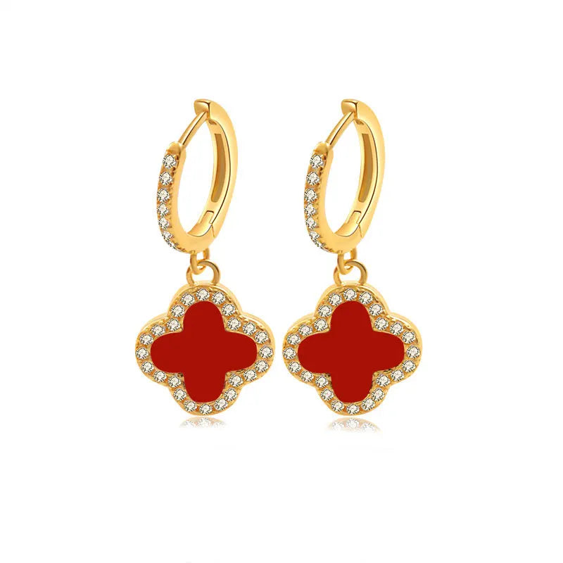 Necklaces, simple and high-end, clover necklaces, earrings, necklace sets, jewelry wholesale