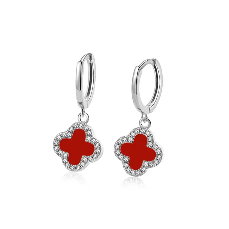 Necklaces, simple and high-end, clover necklaces, earrings, necklace sets, jewelry wholesale
