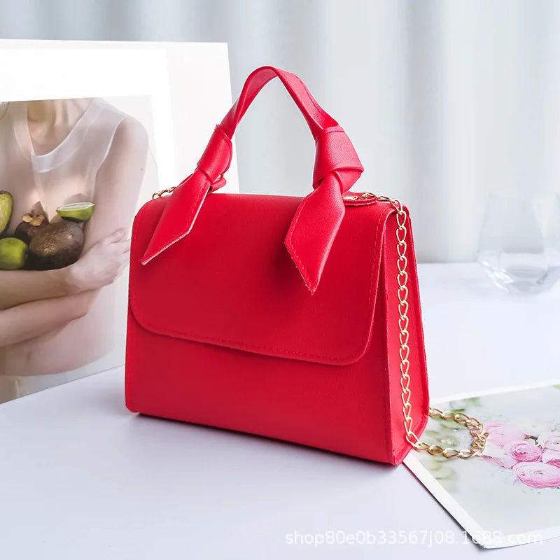 Fashion Small Crossbody Bag - Women's Mini Leather Chain Shoulder Phone Bag