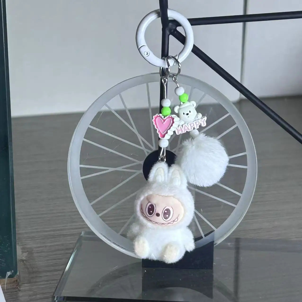 Mini cloth keychain kawaii three-dimensional cartoon creative car phone pendant bag hanging children's day gift