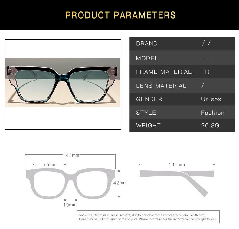 Vintage Candy Color Square Sunglasses Women For Men Trendy Sun Glasses Punk Luxury Brand Designer Popular Travel Shades UV400