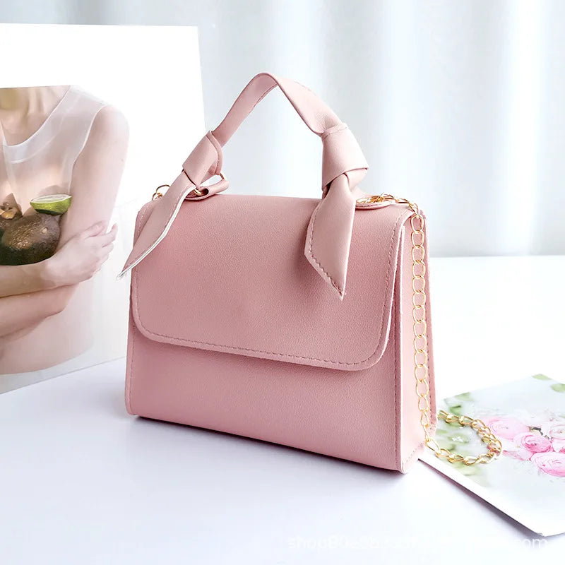 Fashion Small Crossbody Bag - Women's Mini Leather Chain Shoulder Phone Bag