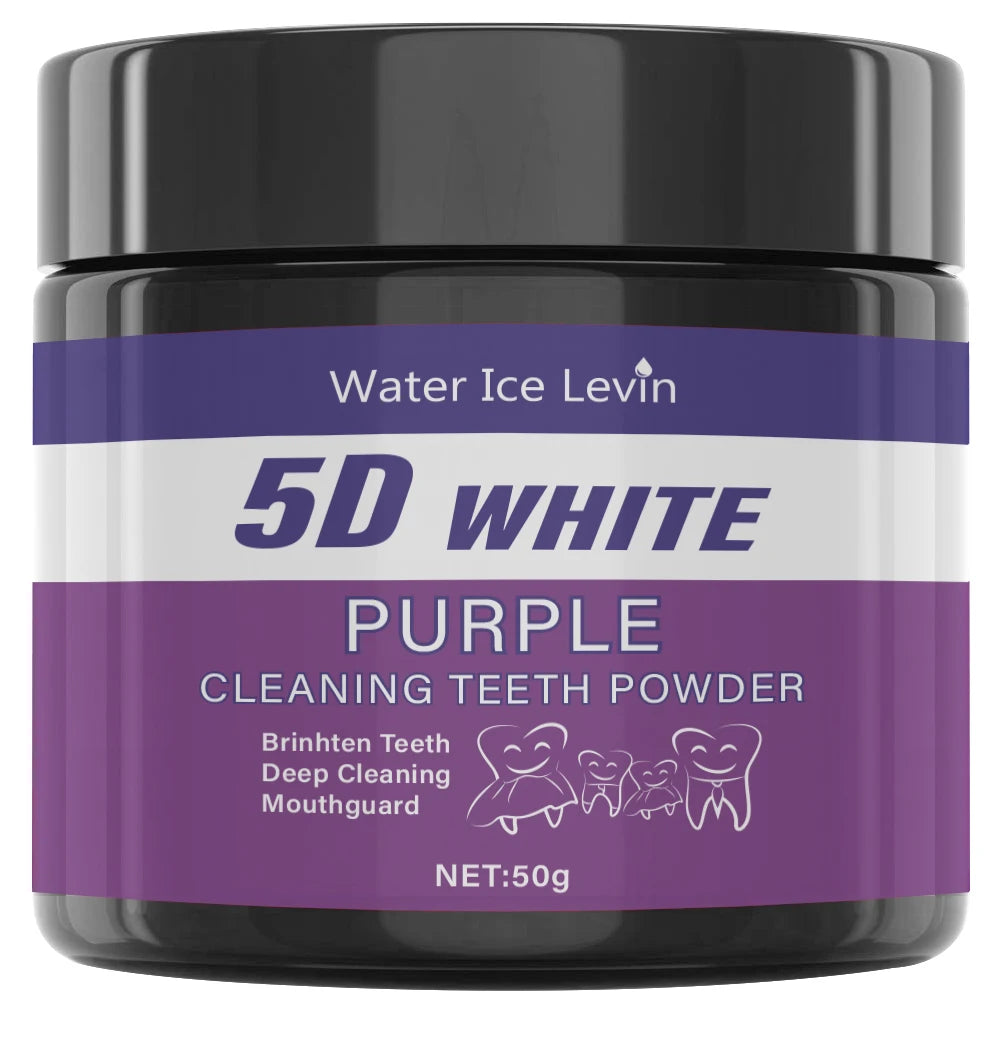 Purple Teeth Whitening Powder - Visible Results in 5 Days