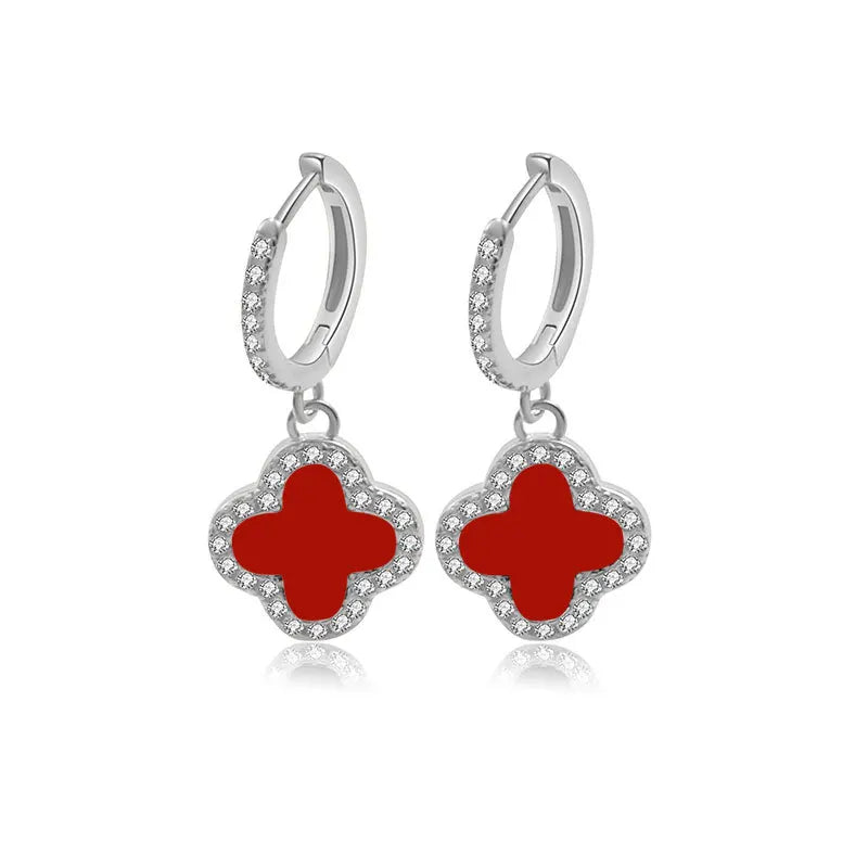 Necklaces, simple and high-end, clover necklaces, earrings, necklace sets, jewelry wholesale