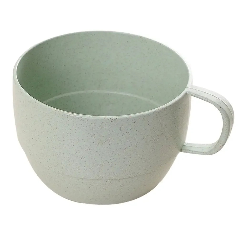 Milk Cup European-style Coffee Mug Eco-friendly Wheat Milk Cup Milk Breakfast Tea Mug Mug Simple Drinking Cup