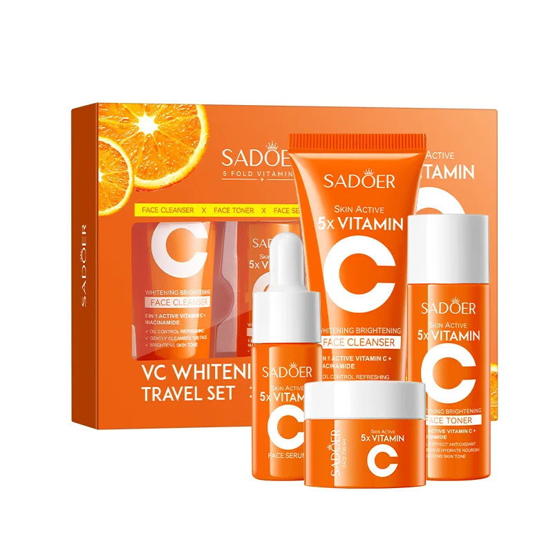 Vitamin C Travel Skin Care Set - 5-Piece Kit