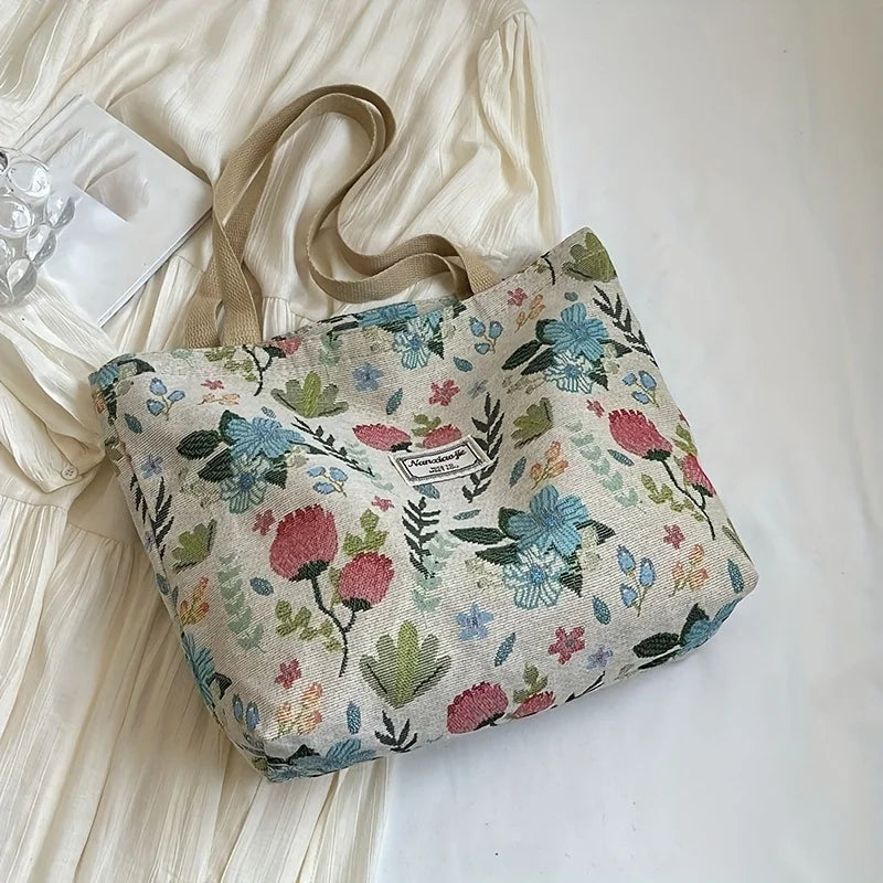 New Fashion Large Capacity Commuter Tote Bag Simple Stylish for College Students, Daily Handbag Shoulder Use