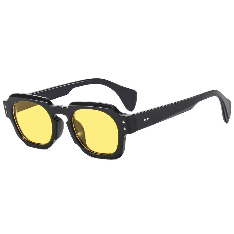 2025 Fashion Small Square Rivets Sunglasses Women Thick Frame Travel Sun Glasses Men's Ladies Sun Shades UV400 Unisex Eyewears