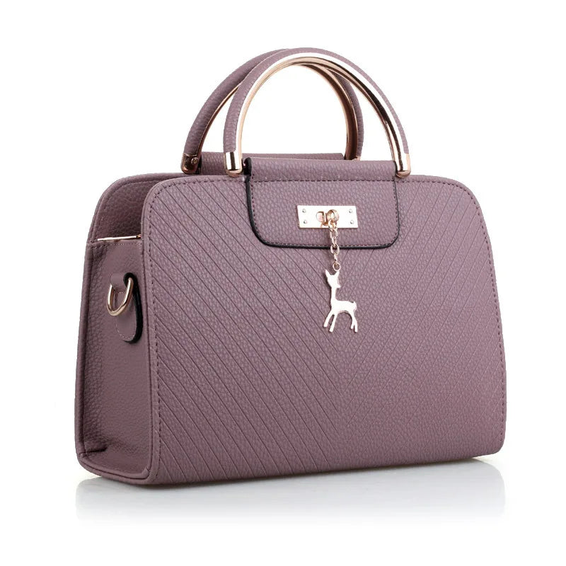 Korean Fashion Leather Handbag 2025 - Small Square Crossbody Bag