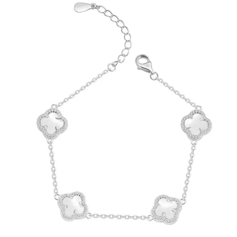Necklaces, simple and high-end, clover necklaces, earrings, necklace sets, jewelry wholesale