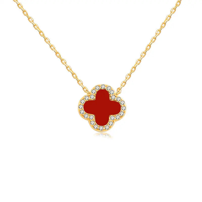Necklaces, simple and high-end, clover necklaces, earrings, necklace sets, jewelry wholesale