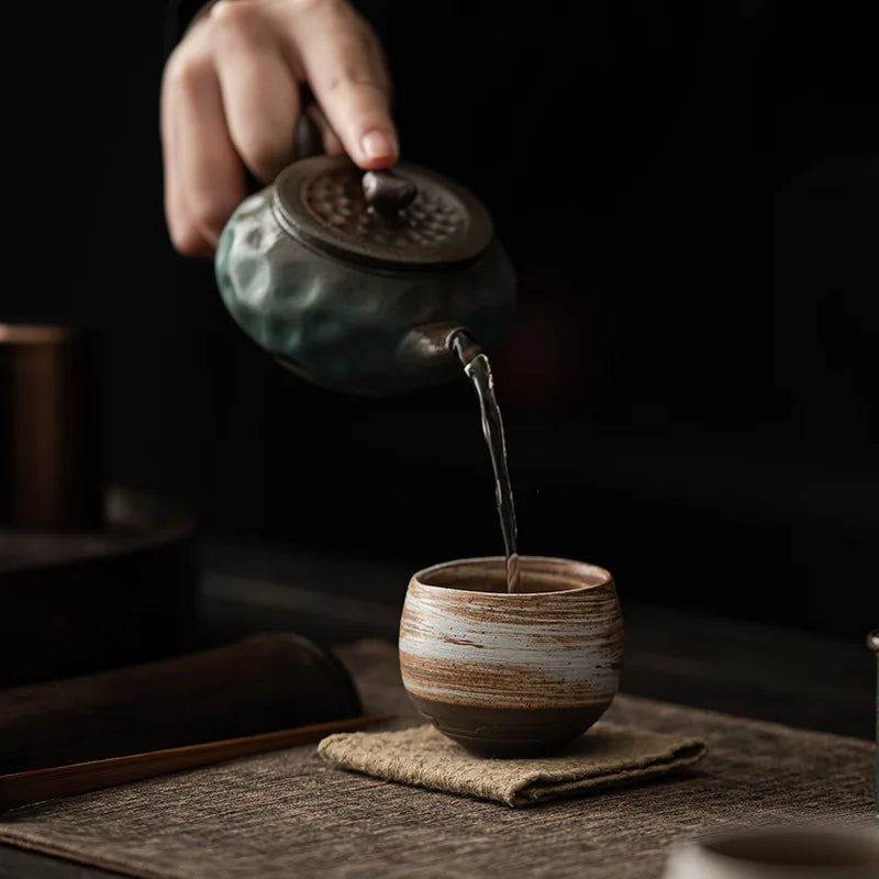 Japanese Handmade Stoneware Tea Cup - Kung Fu Tea Set