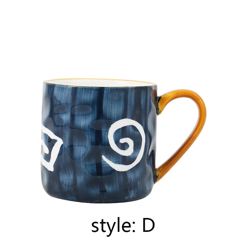 400ml Japanese Ceramic Coffee Mug - Bumpy Surface Heat-Resistant Cup