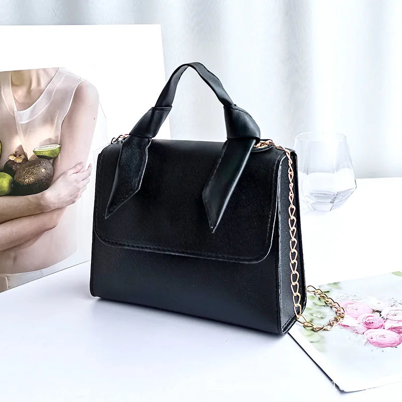 Fashion Small Crossbody Bag - Women's Mini Leather Chain Shoulder Phone Bag