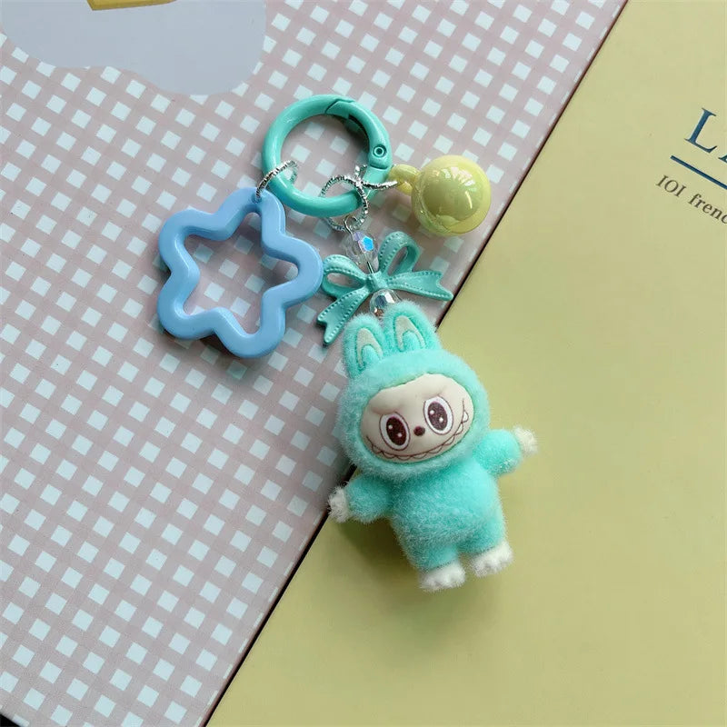 Kawaii Keychain with Bow - Cute Car & Backpack Hanging Charm for Kids
