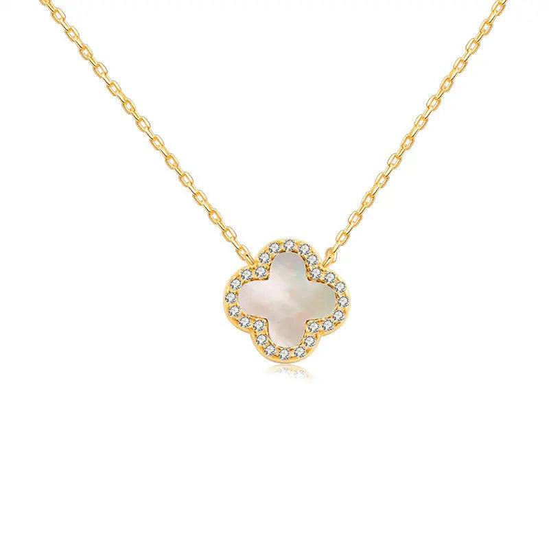 Necklaces, simple and high-end, clover necklaces, earrings, necklace sets, jewelry wholesale