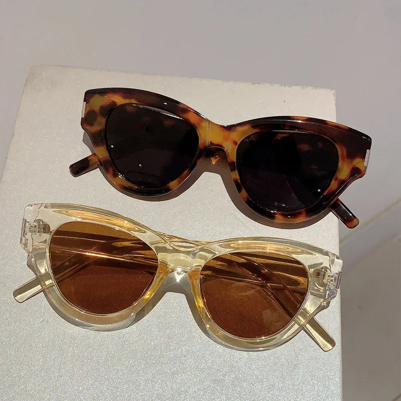 Fashion Vintage Cat Eye Sunglasses Women For Female Sun Glasses Punk Shades Luxury Brand Designer Elegant Lady Eyeglasses UV400