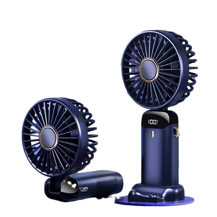 USB Neck Fan - 5 Speed Portable Hanging Fan with Digital Display