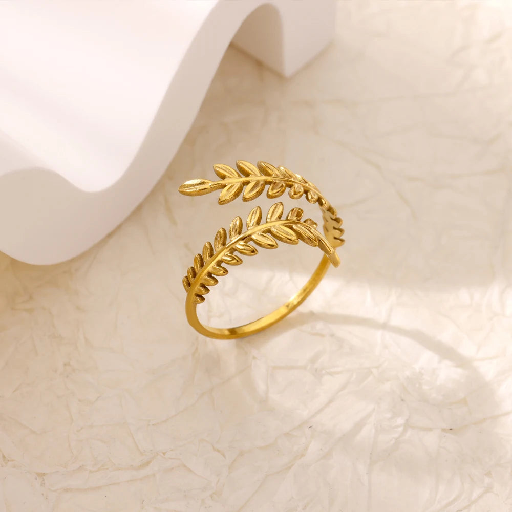 Stainless Steel Zircon Ring - Adjustable Evil Eye Geometric Design