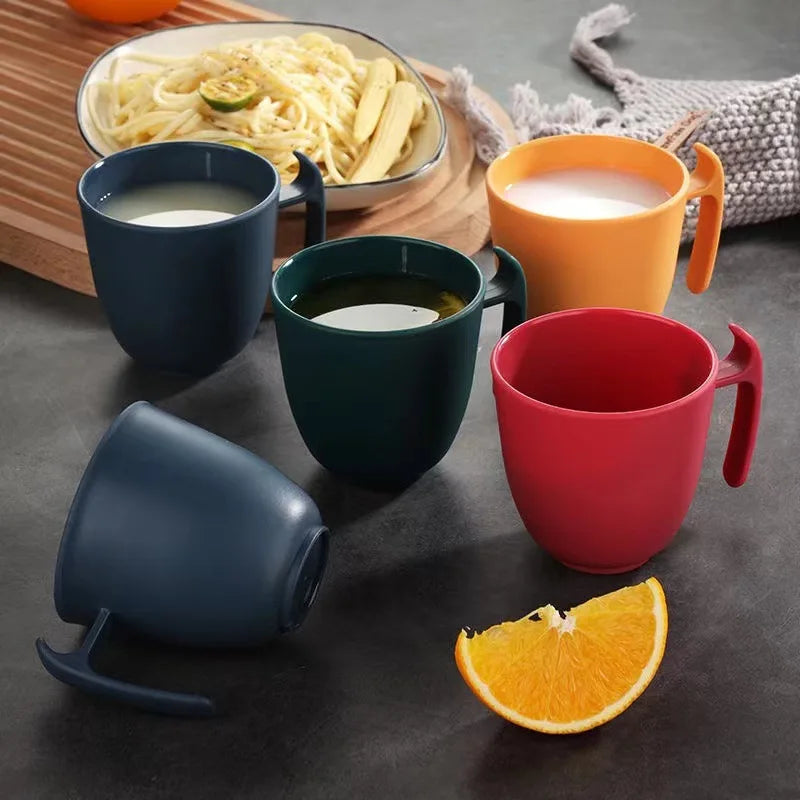 Milk coffee cup, plastic breakfast teacup, couple ins high-value mug, drinking cup wholesale logo