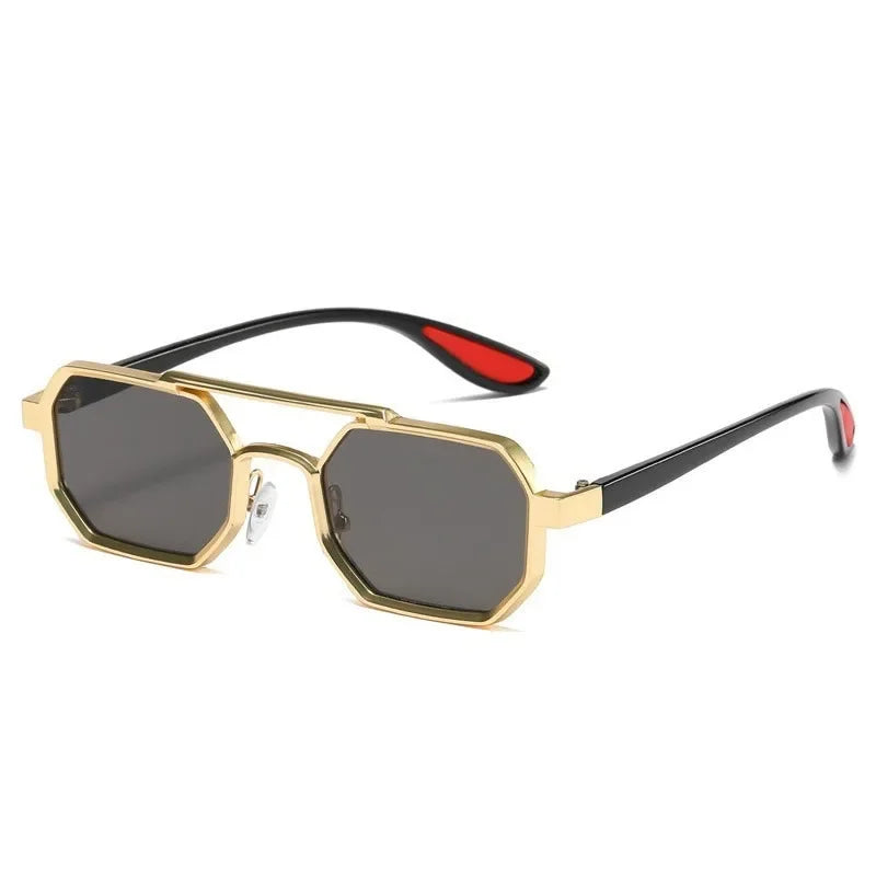 Vintage Square Sunglasses for Men Steampunk Sunglasses Retro Women Punk Style Fashion Glasses Retro Shades Gafas De Sol