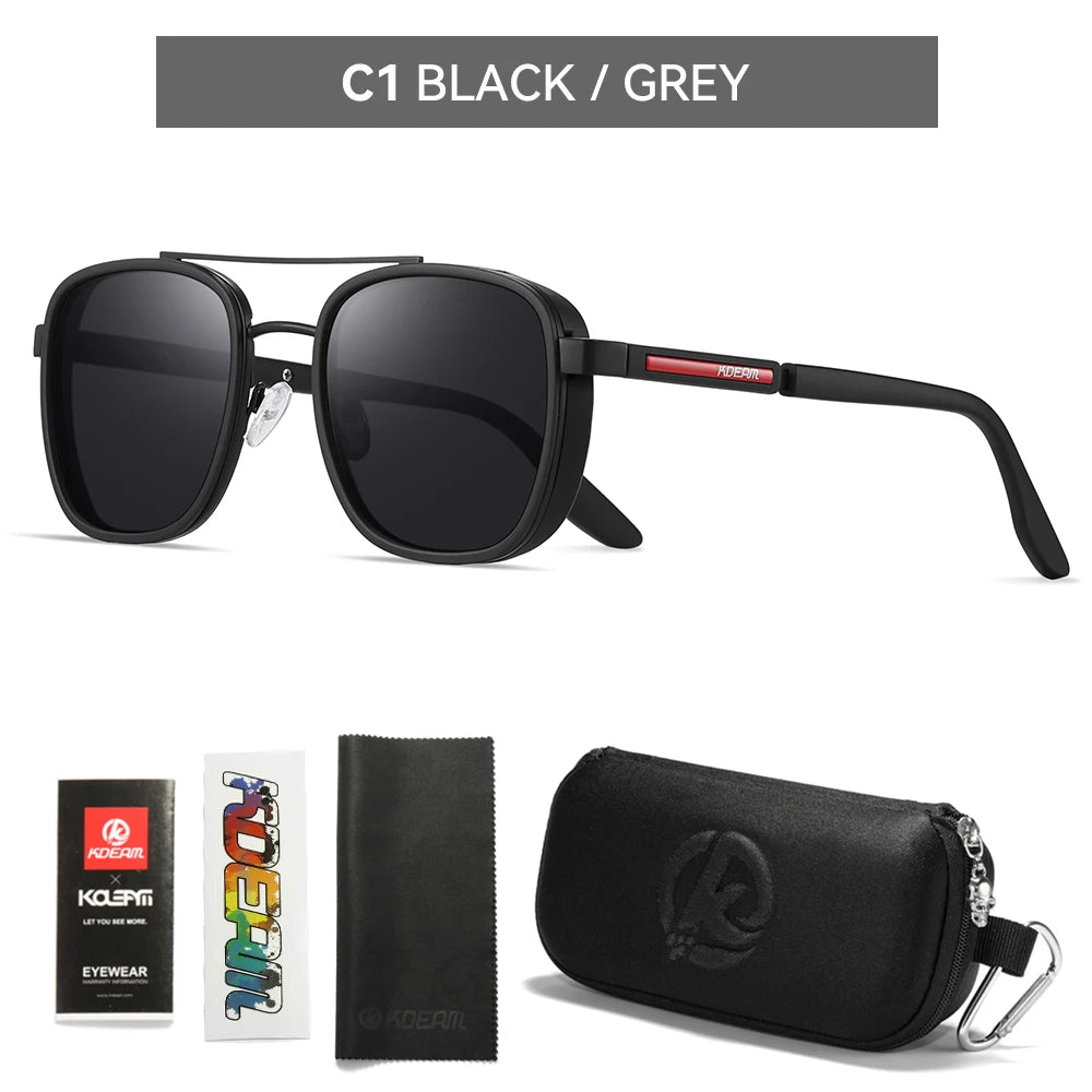 KDEAM Full-Rim Polarized Sunglasses For Men Crafted From High-Quality TR90 Sunglasses Fishing And Driving
