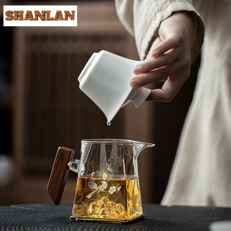 300ml Chinese Pu-erh Tea Filter Cup - Heat Resistant Teapot