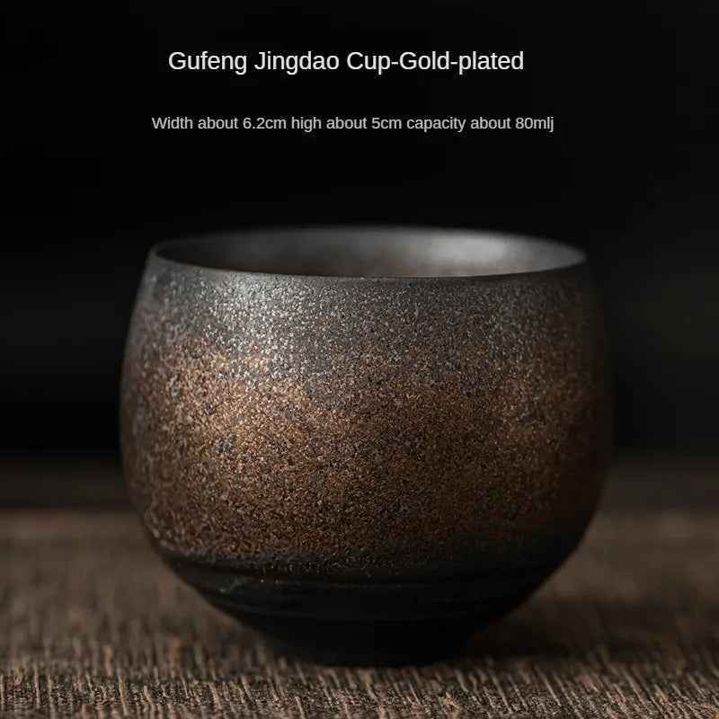Japanese Handmade Stoneware Tea Cup - Kung Fu Tea Set