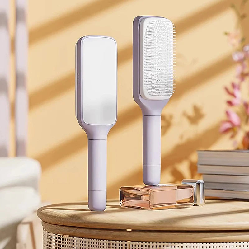 Self-Cleaning Hairbrush - One-Key Cleaning Scalp Massage Comb