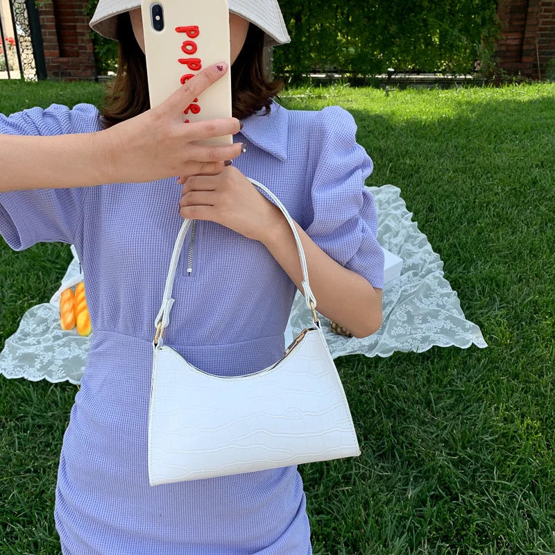 2025 Fashion Women's Bag Retro Casual Women Totes Shoulder Bags Female Leather Solid Color Chain Handbags for Women сумки