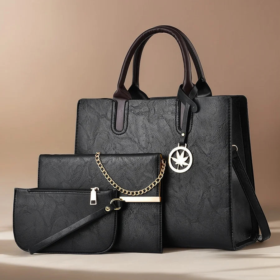Three-piece set of women's bags Women's shoulder Handbags Bag for 2025 Female luxury designer Casual fashion  bags