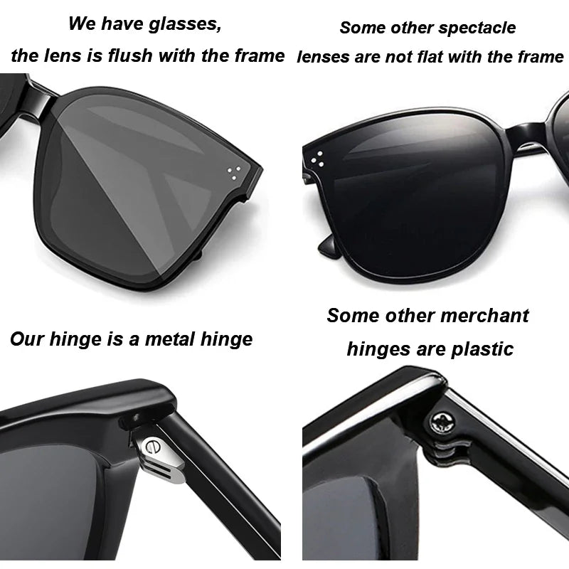 SZTZX New Trend Sunglasses For Women And Men Simple Design Decorative Glasses Car Driving Eyewear Unisex Sun Glasses UV400