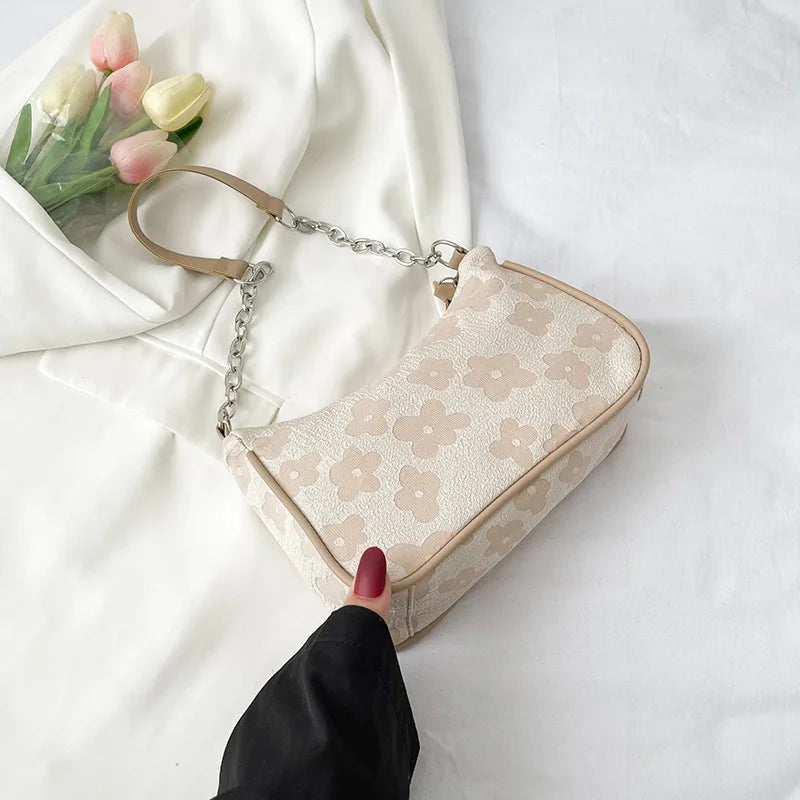 Fashion Felt Shoulder Bags for Women Small Casual Underarm Bag Female Hand Crossbody Bags for Women