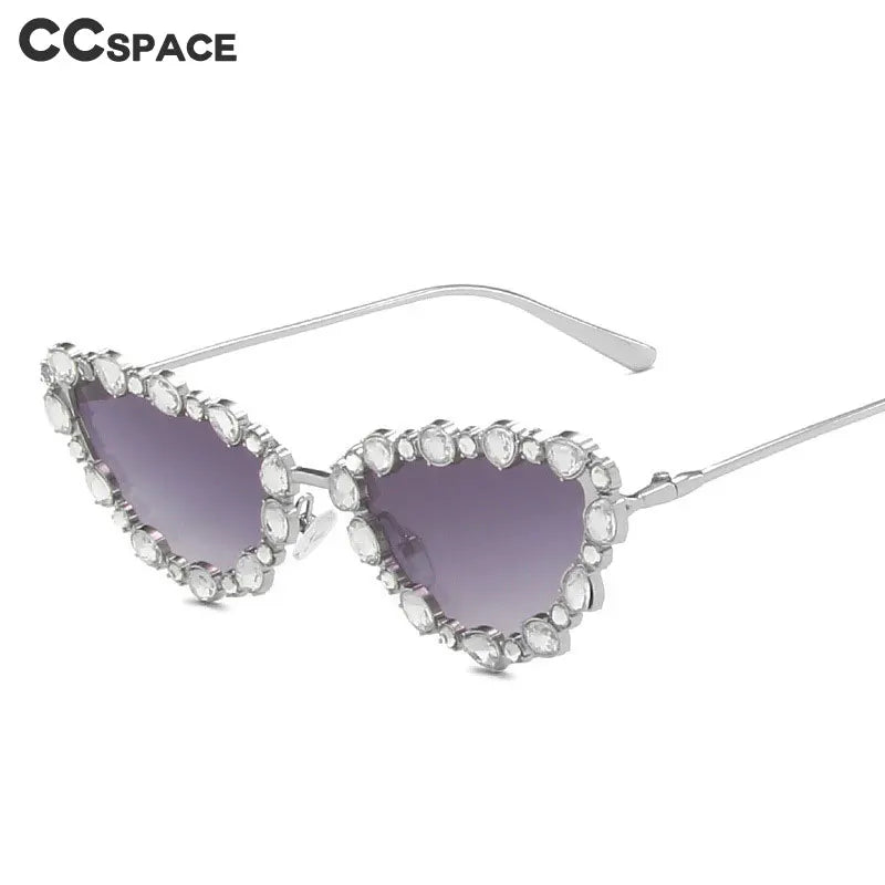 56219 Brand Diamond Sunglasses Women Cat Eye Retro Sun Glasses for Women Luxury Vintage Shades Female Black Oculos