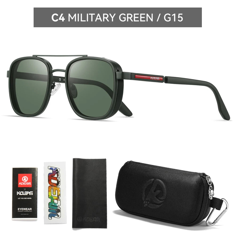 KDEAM Full-Rim Polarized Sunglasses For Men Crafted From High-Quality TR90 Sunglasses Fishing And Driving