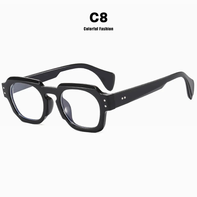 2025 Fashion Small Square Rivets Sunglasses Women Thick Frame Travel Sun Glasses Men's Ladies Sun Shades UV400 Unisex Eyewears