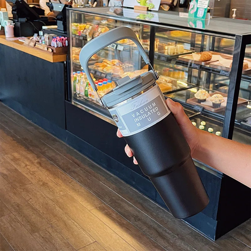 30oz Insulated Tumbler with Straw