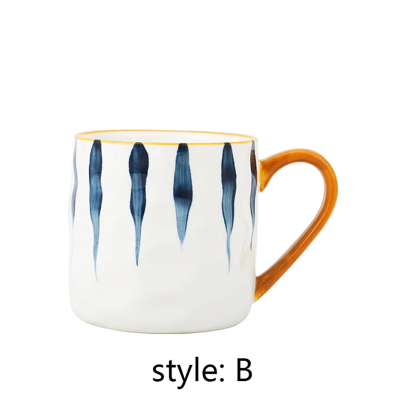 400ml Japanese Ceramic Coffee Mug - Bumpy Surface Heat-Resistant Cup