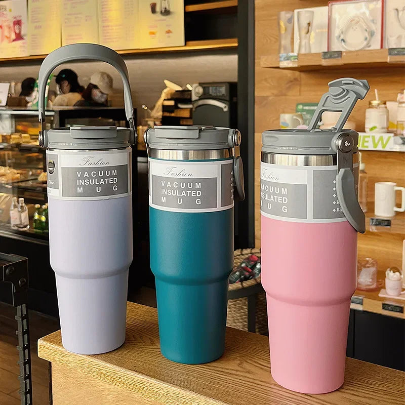 30oz Insulated Tumbler with Straw
