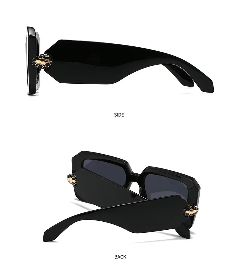New Oversized Square Sunglasses Women For Female Luxury Brand Designer Vintage Sun Glasses Popular Punk Elegant Sexy Lady Shades