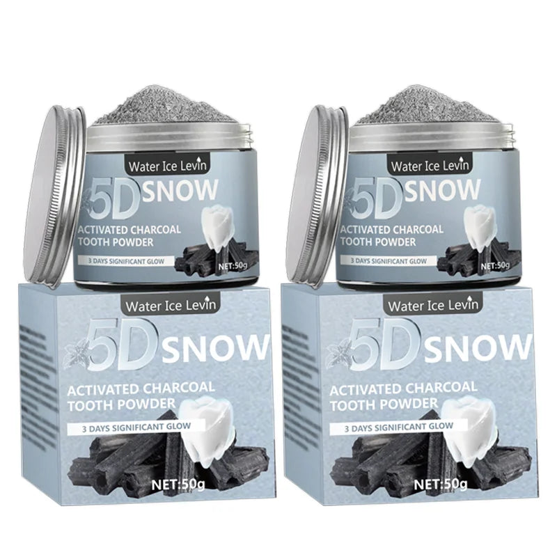 Bamboo Charcoal Tooth Whitening Powder - Natural Whitening and Deep Cleaning for Men and Women, Fresh Breath Daily Toothpaste, 1 Piece
