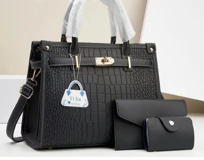 2025 Women's 3-Piece Tote Bag Set - Large Capacity Casual Handbag Collection