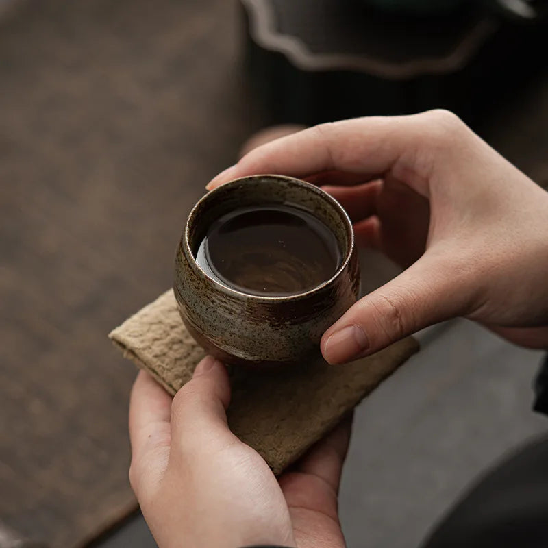 Japanese Handmade Stoneware Tea Cup - Kung Fu Tea Set
