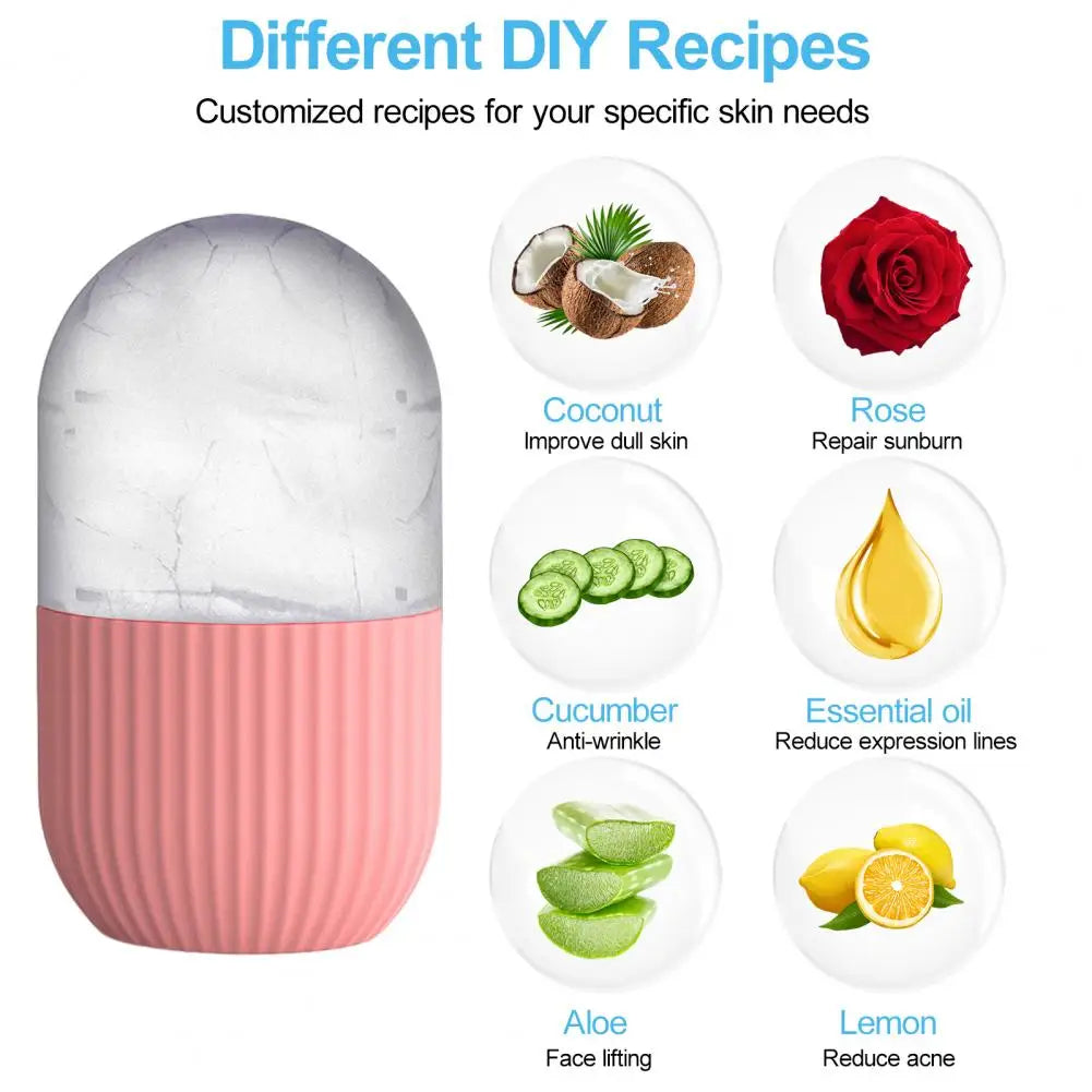 Ice Roller Face Massager - Reusable Cooling Tool