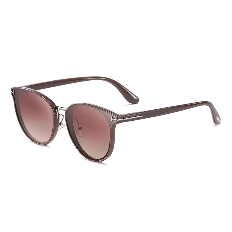 HBK Retro Polarized Sunglasses Woman Cat Eye Fashion Polar Sun Glasses Luxury Ladies Brand Ultralight Tourism Party Driving